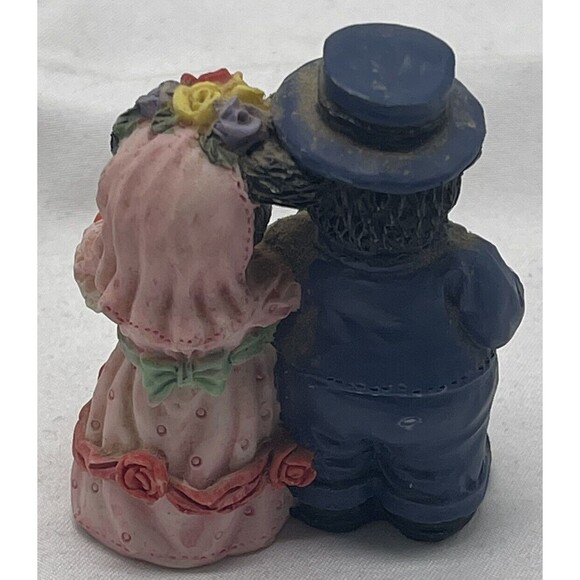 RARE Young's Bride & Groom Cow & Bull RESIN - Picture 3 of 4